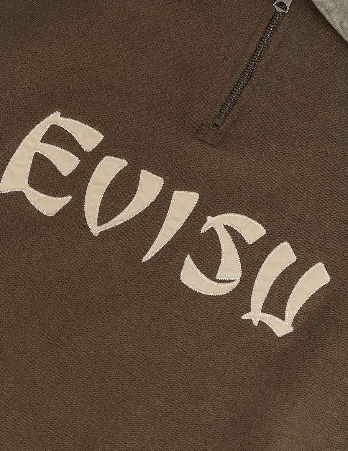 Logo Appliqué Regular Fit Half-Zip Color-Blocking Sweatshirt - Image 7