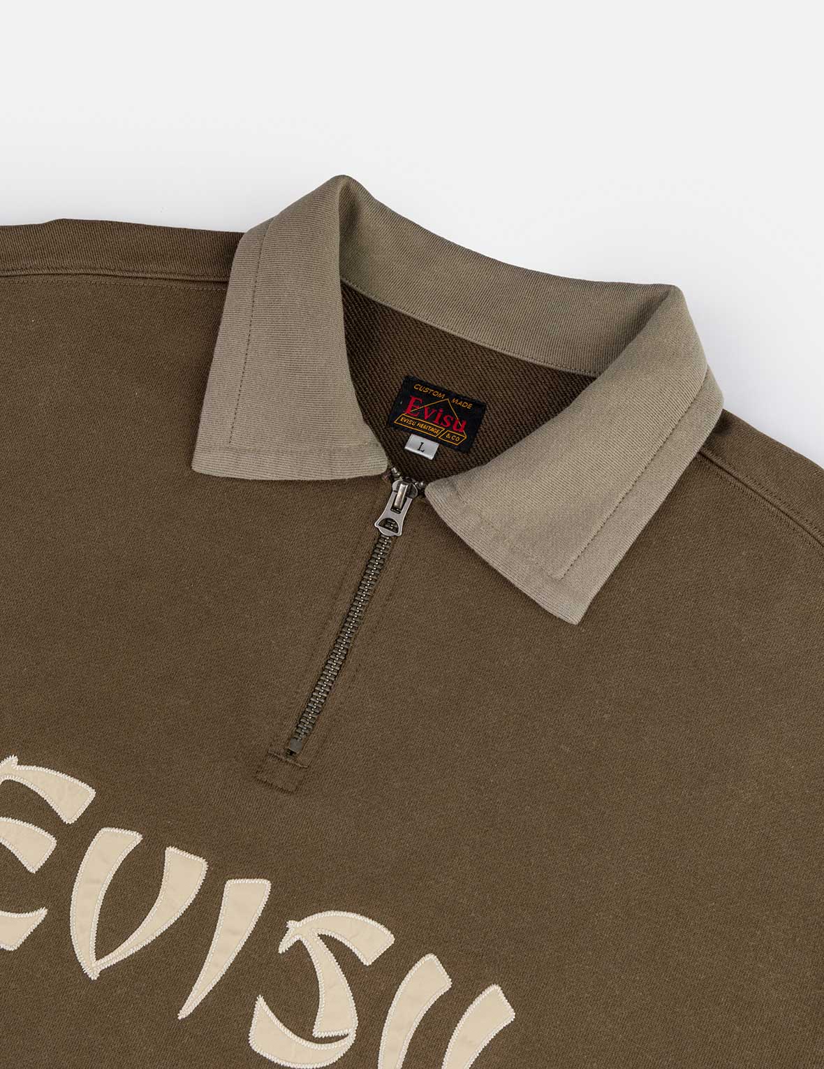 Logo Appliqué Regular Fit Half-Zip Color-Blocking Sweatshirt - Image 9
