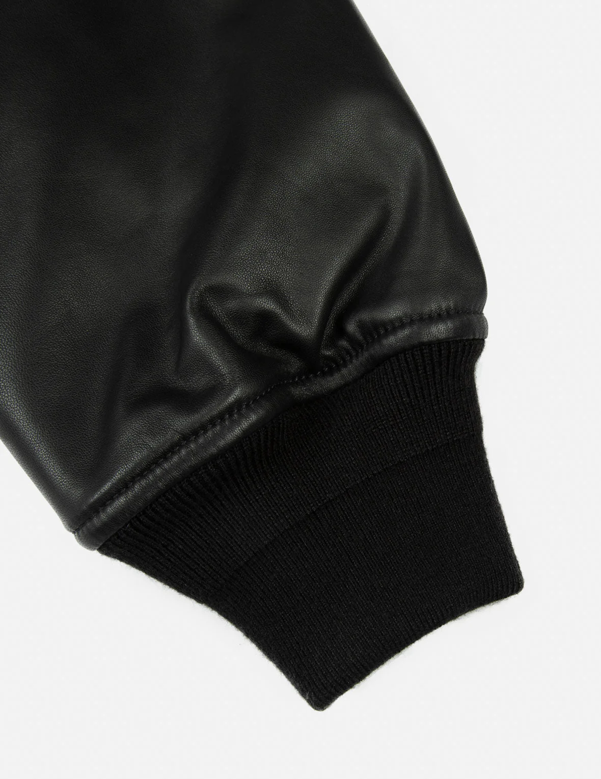 Logo Appliquéd Leather Bomber Jacket - Image 10