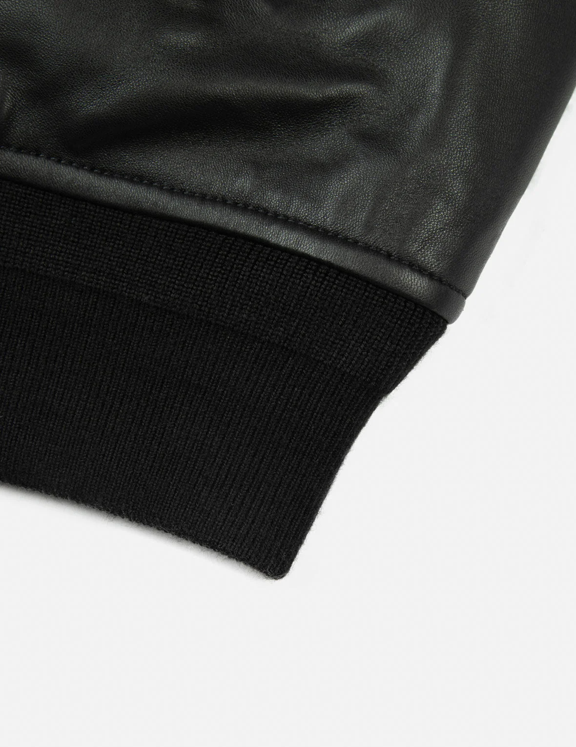 Logo Appliquéd Leather Bomber Jacket - Image 11
