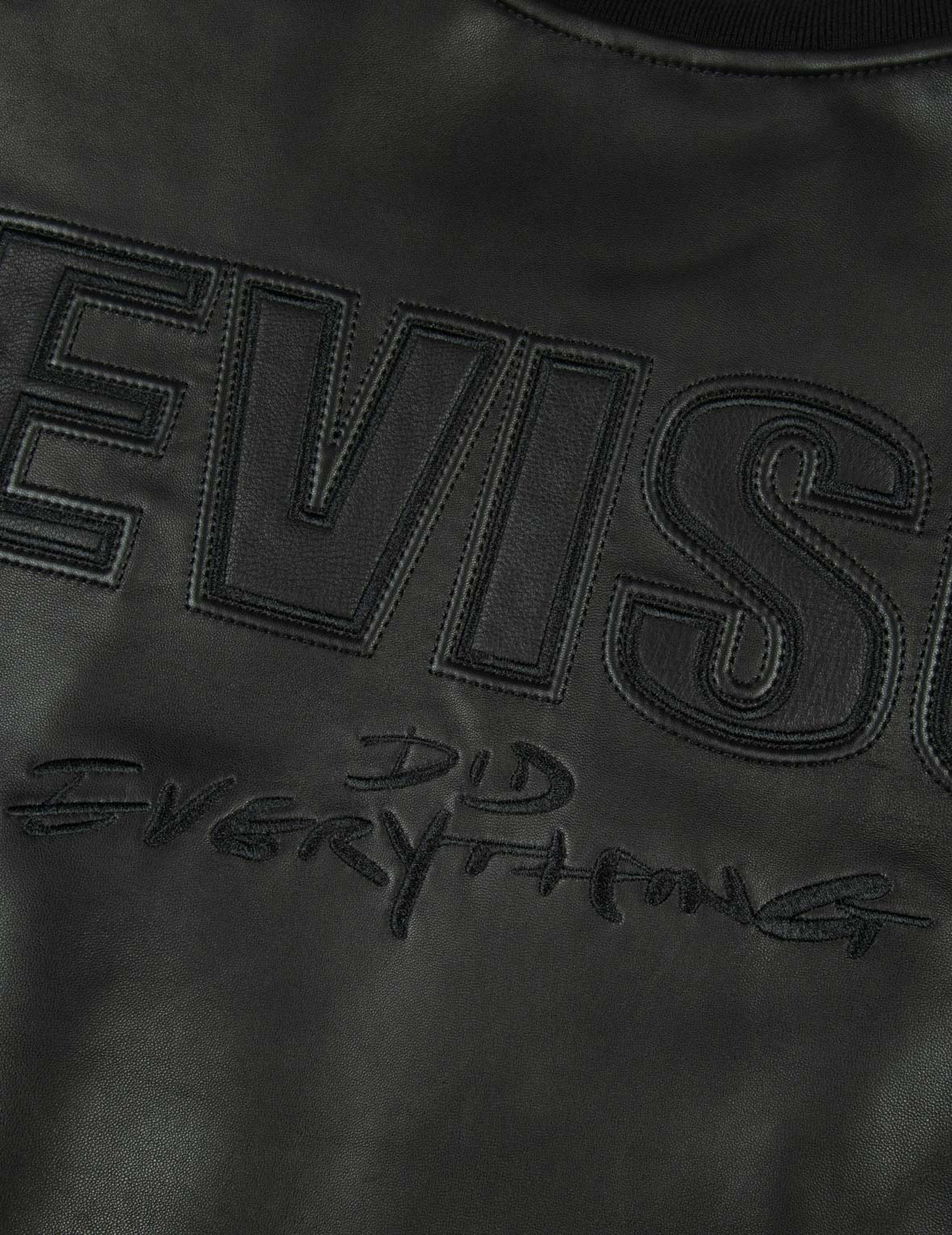 Logo Appliquéd Leather Bomber Jacket - Image 13