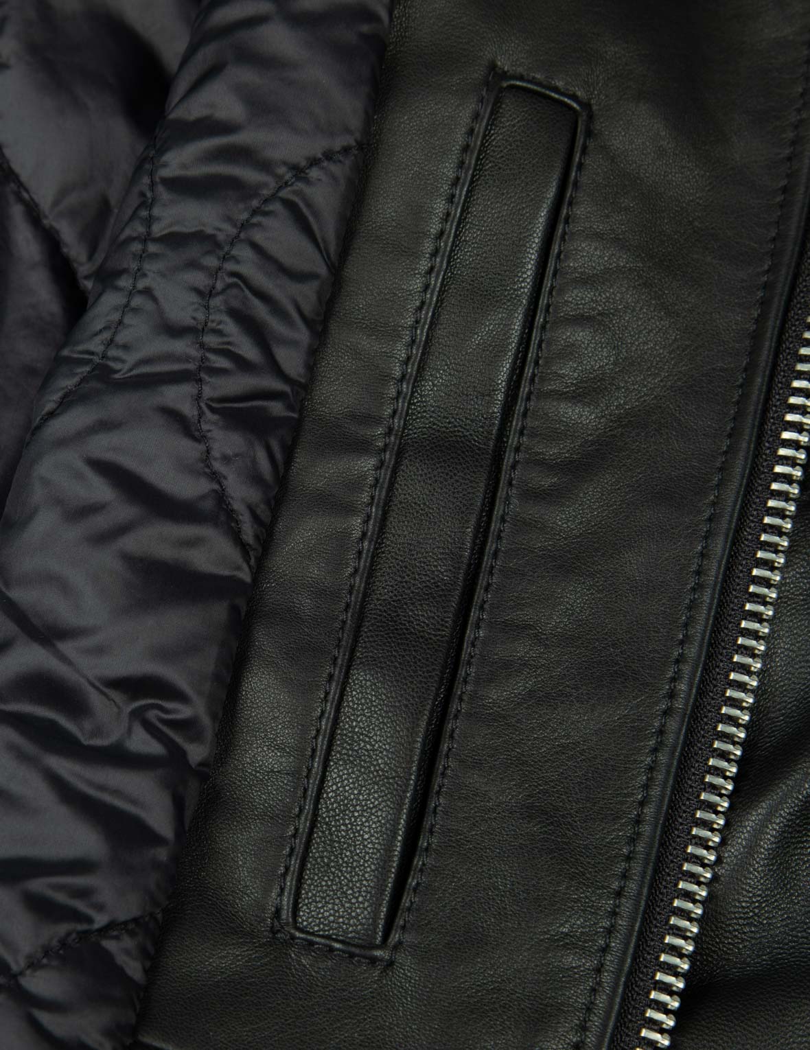 Logo Appliquéd Leather Bomber Jacket - Image 14