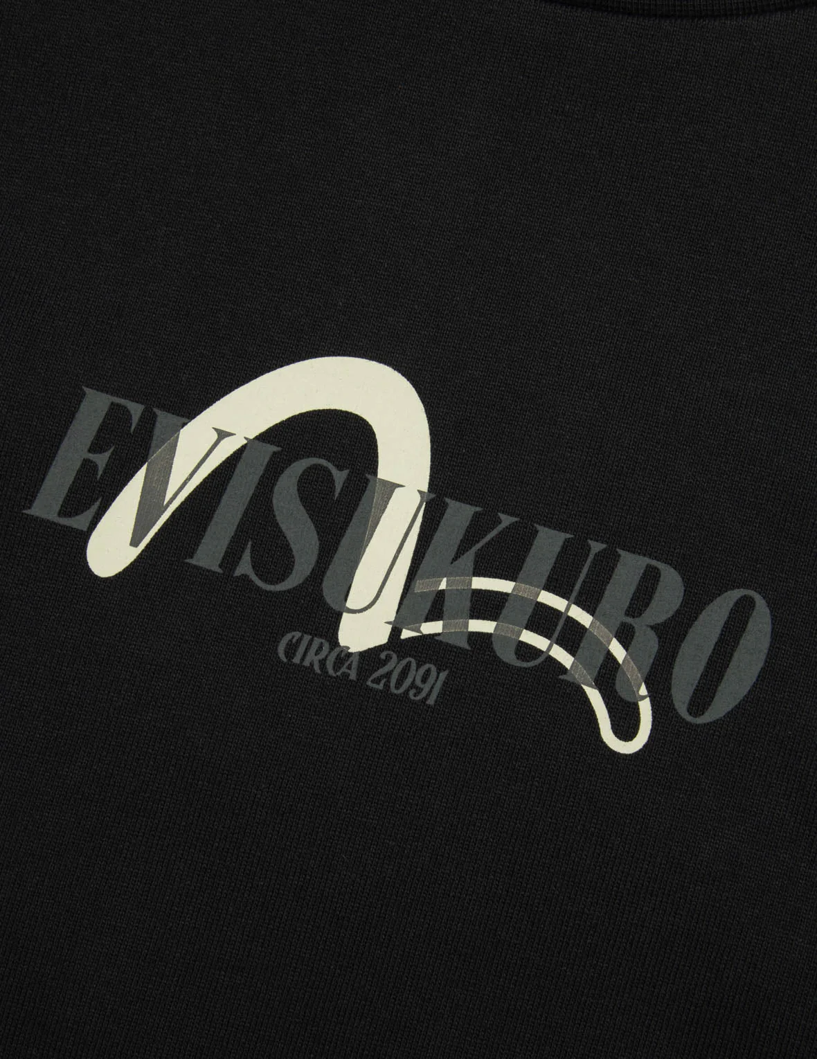 Logo Embroidery and Kamon Print Loose Fit T-Shirt - Image 9