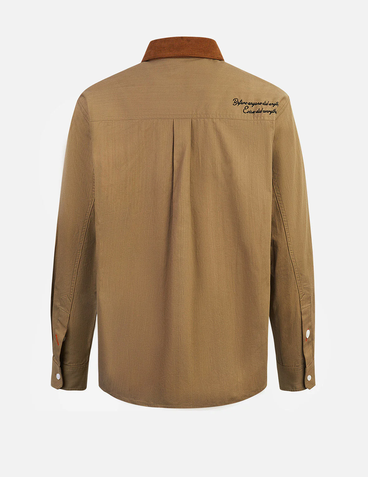 Logo Embroidery and Multi-Pocket Relax Fit Long Sleeve Shirt - Image 2