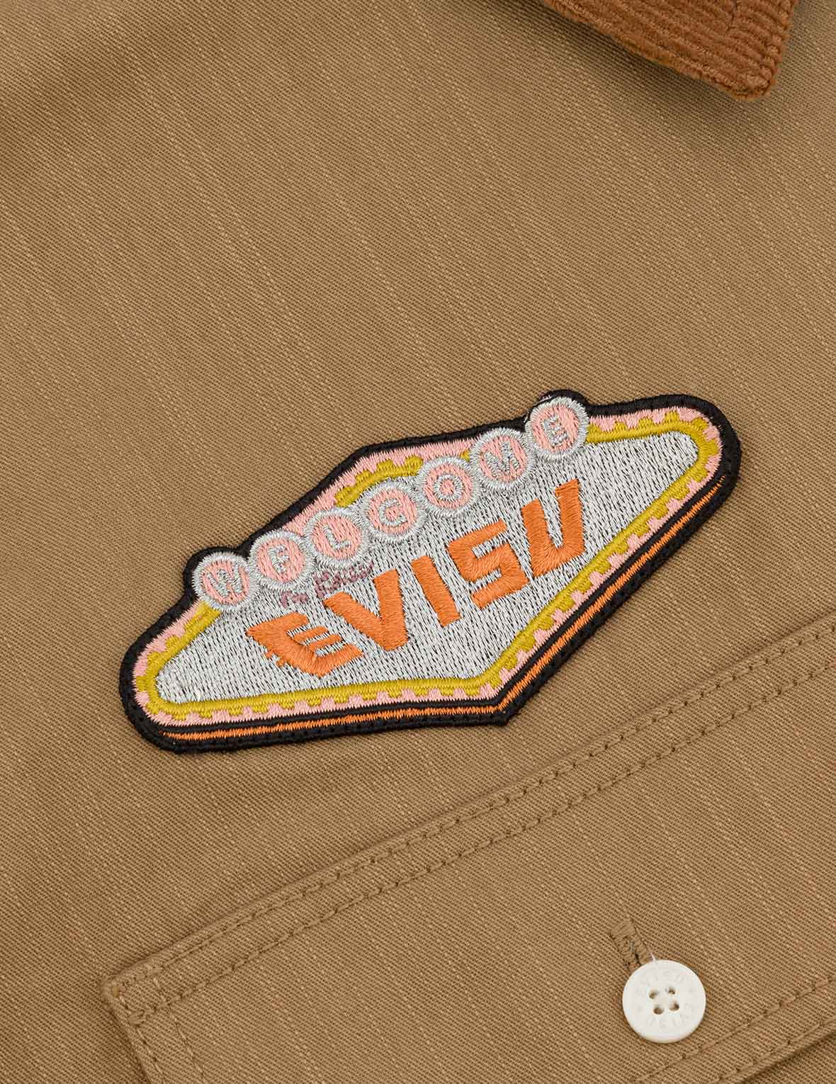 Logo Embroidery and Multi-Pocket Relax Fit Long Sleeve Shirt - Image 7