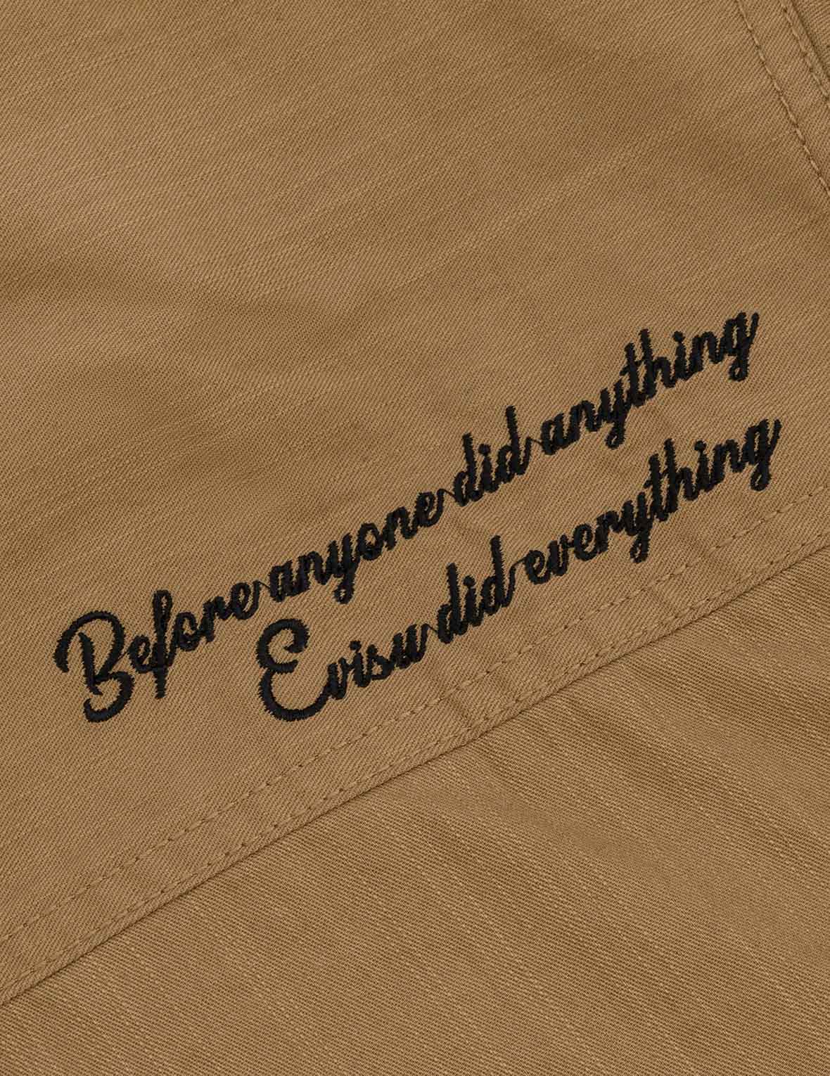 Logo Embroidery and Multi-Pocket Relax Fit Long Sleeve Shirt - Image 8