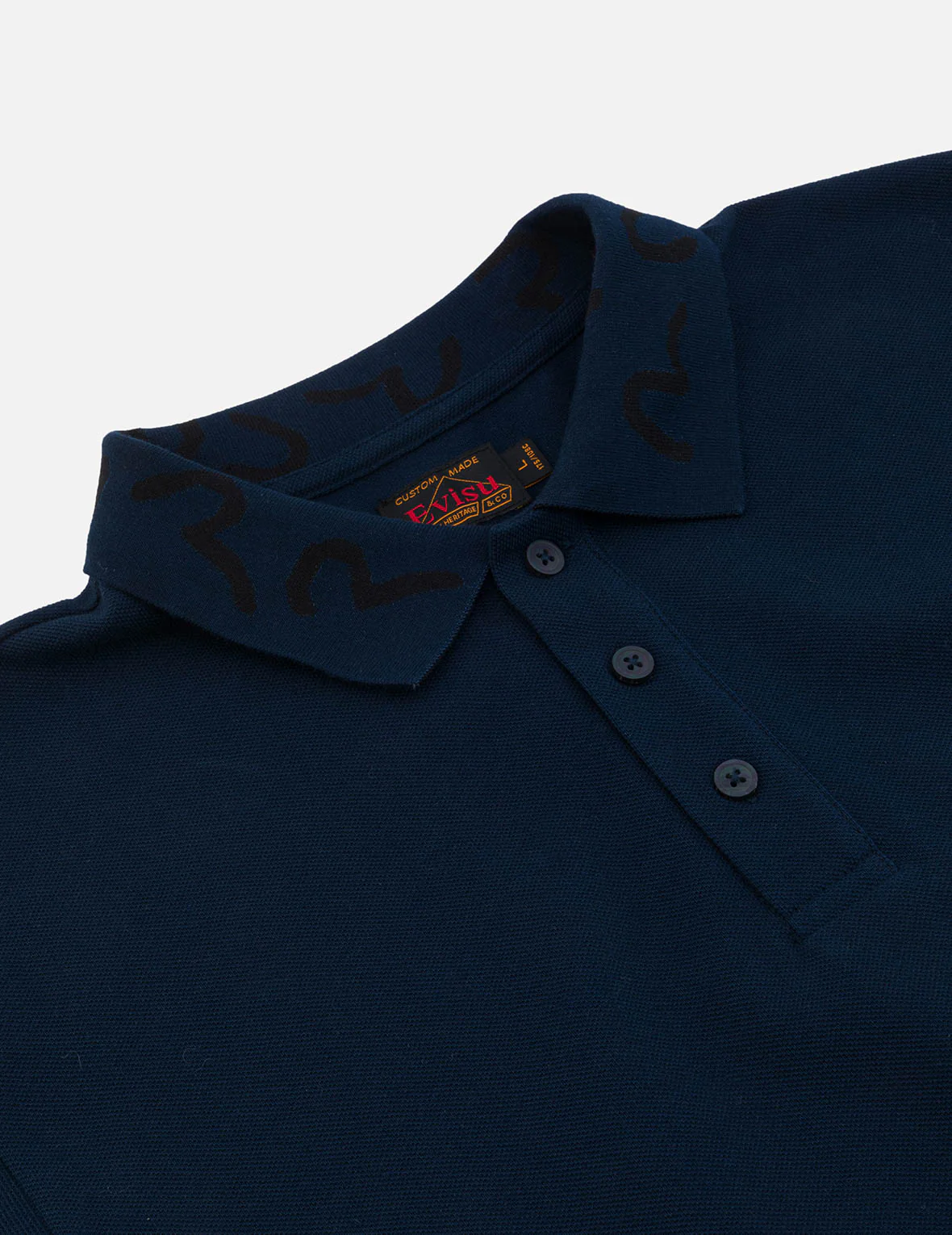 Logo Embroidery and Seagull Motif Collar Relax Fit Polo Shirt - Image 11