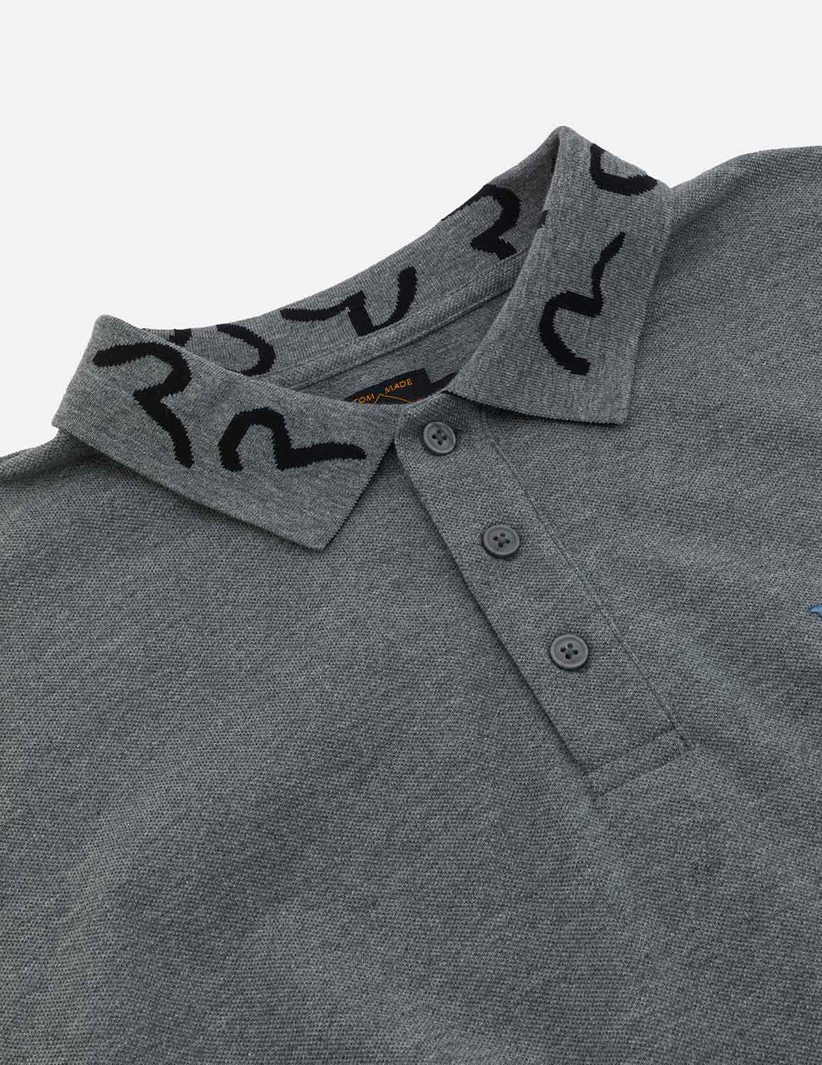 Logo Embroidery and Seagull Motif Collar Relax Fit Polo Shirt - Image 14