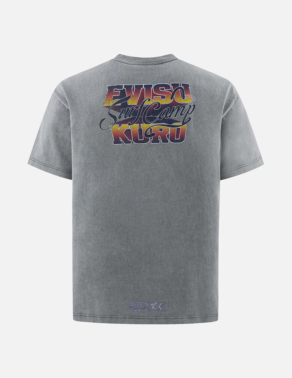 Logo Embroidery and Surf Camp Print Regular Fit T-shirt - Image 2