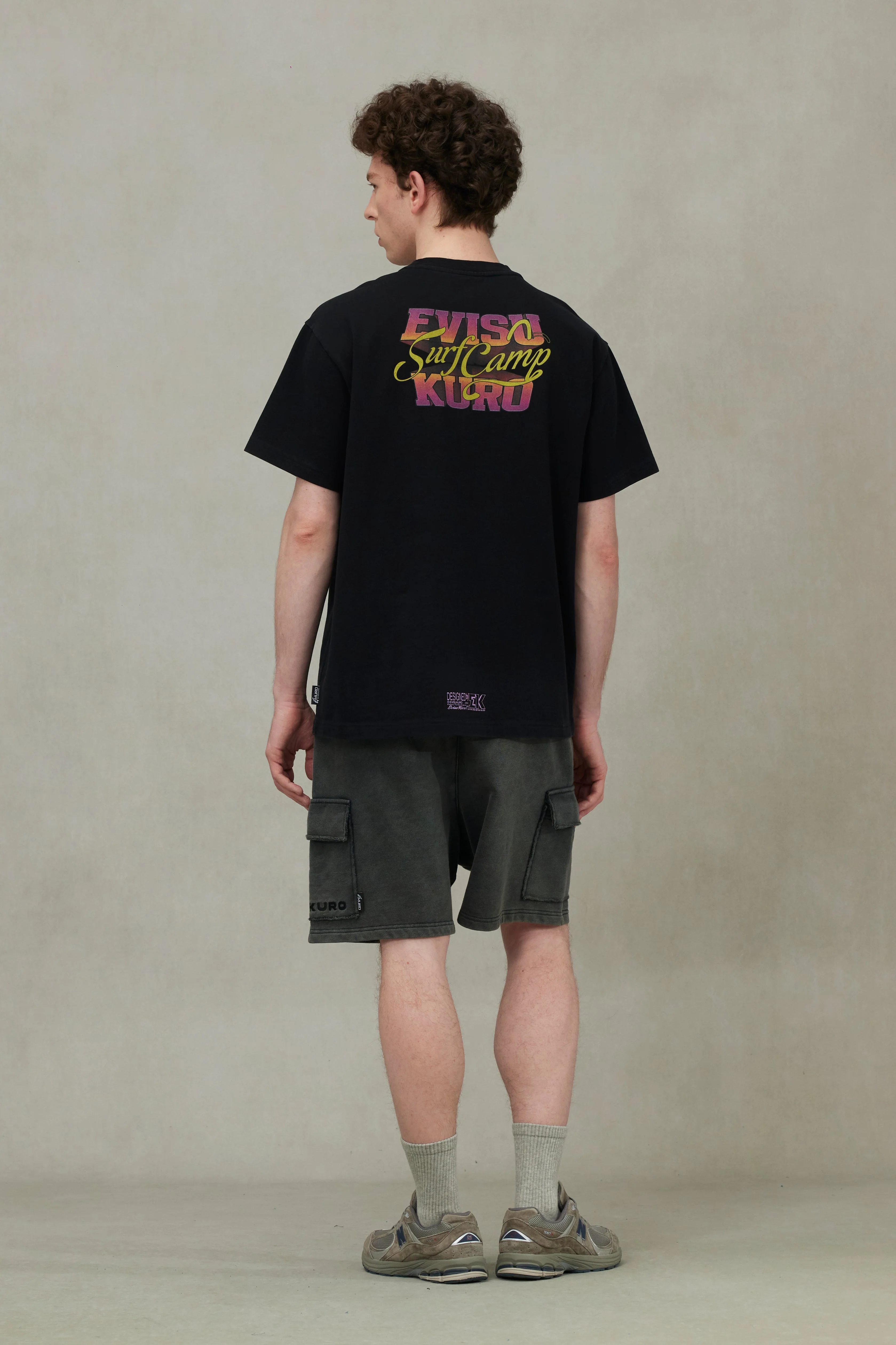 Logo Embroidery and Surf Camp Print Regular Fit T-shirt - Image 7
