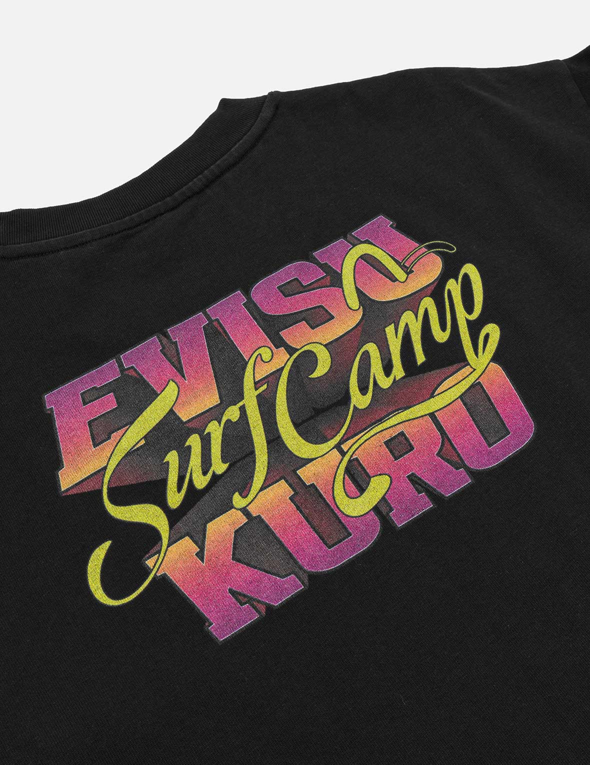 Logo Embroidery and Surf Camp Print Regular Fit T-shirt - Image 9