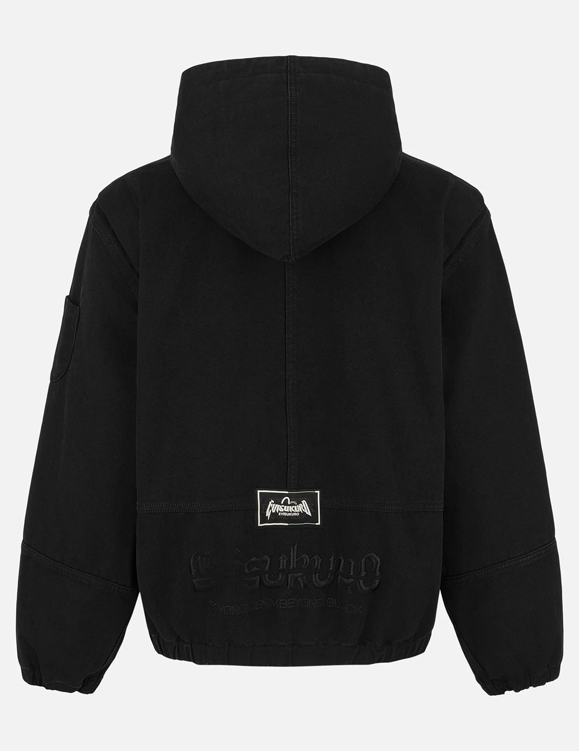 Logo Embroidery Boxy Hooded Jacket - Image 10