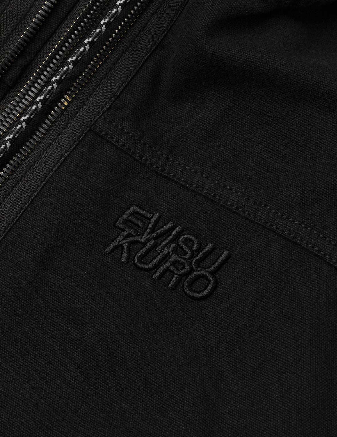 Logo Embroidery Boxy Hooded Jacket - Image 5