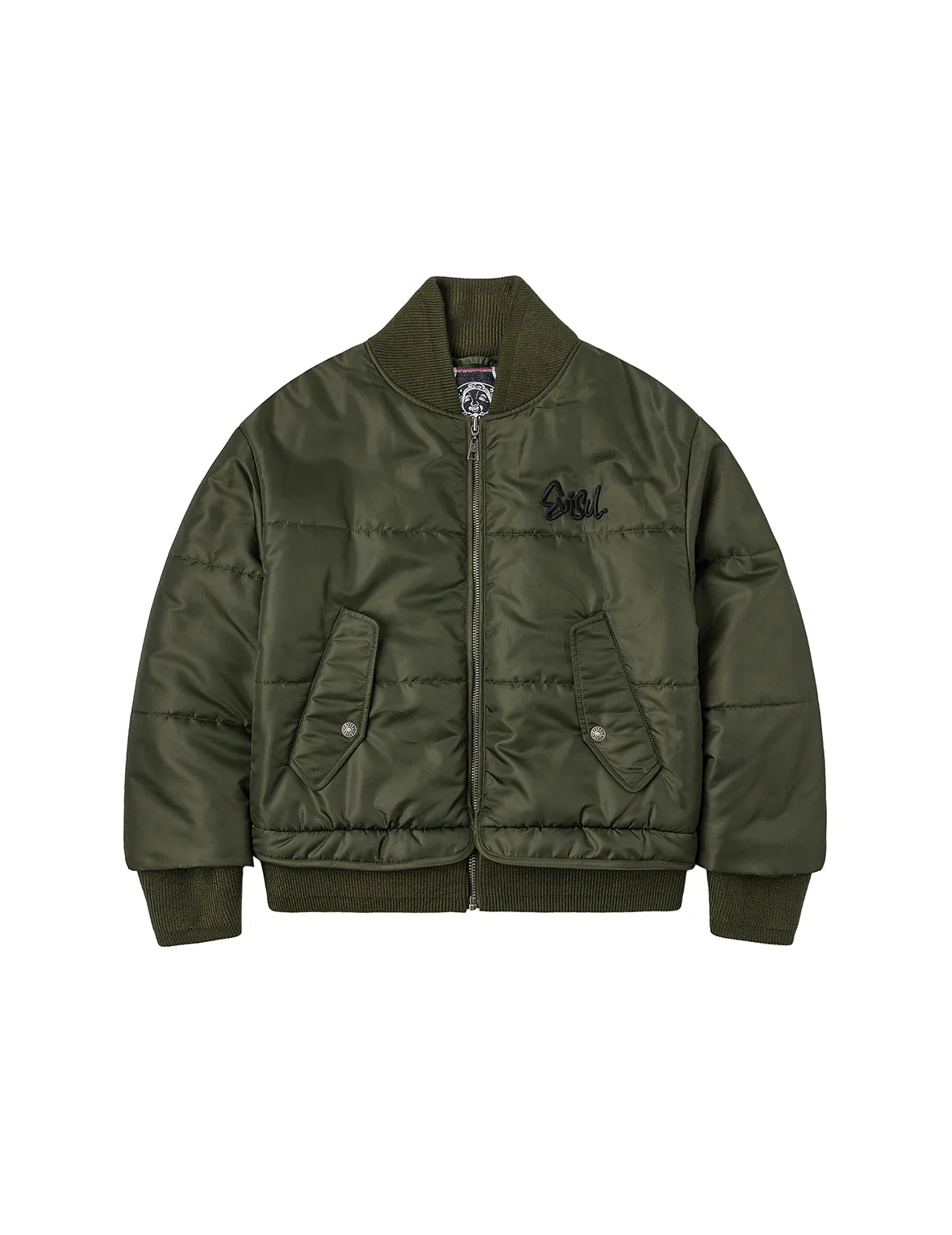 Logo Embroidery Fashion Fit Bomber Jacket - Image 15