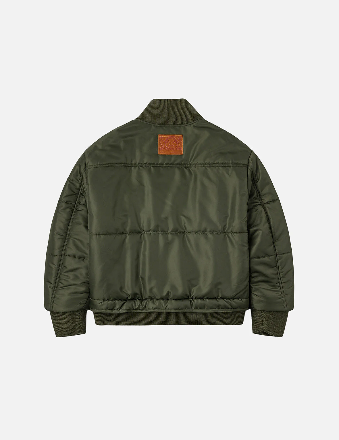 Logo Embroidery Fashion Fit Bomber Jacket - Image 4