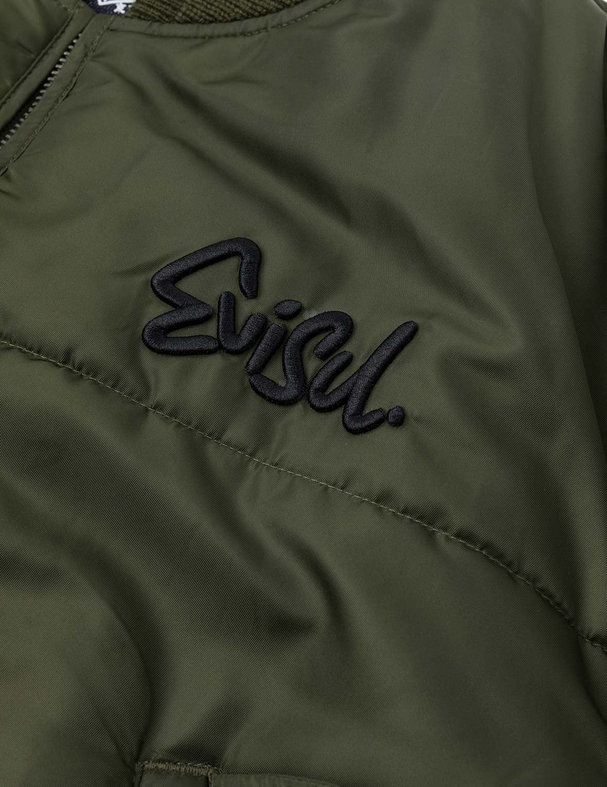Logo Embroidery Fashion Fit Bomber Jacket - Image 8