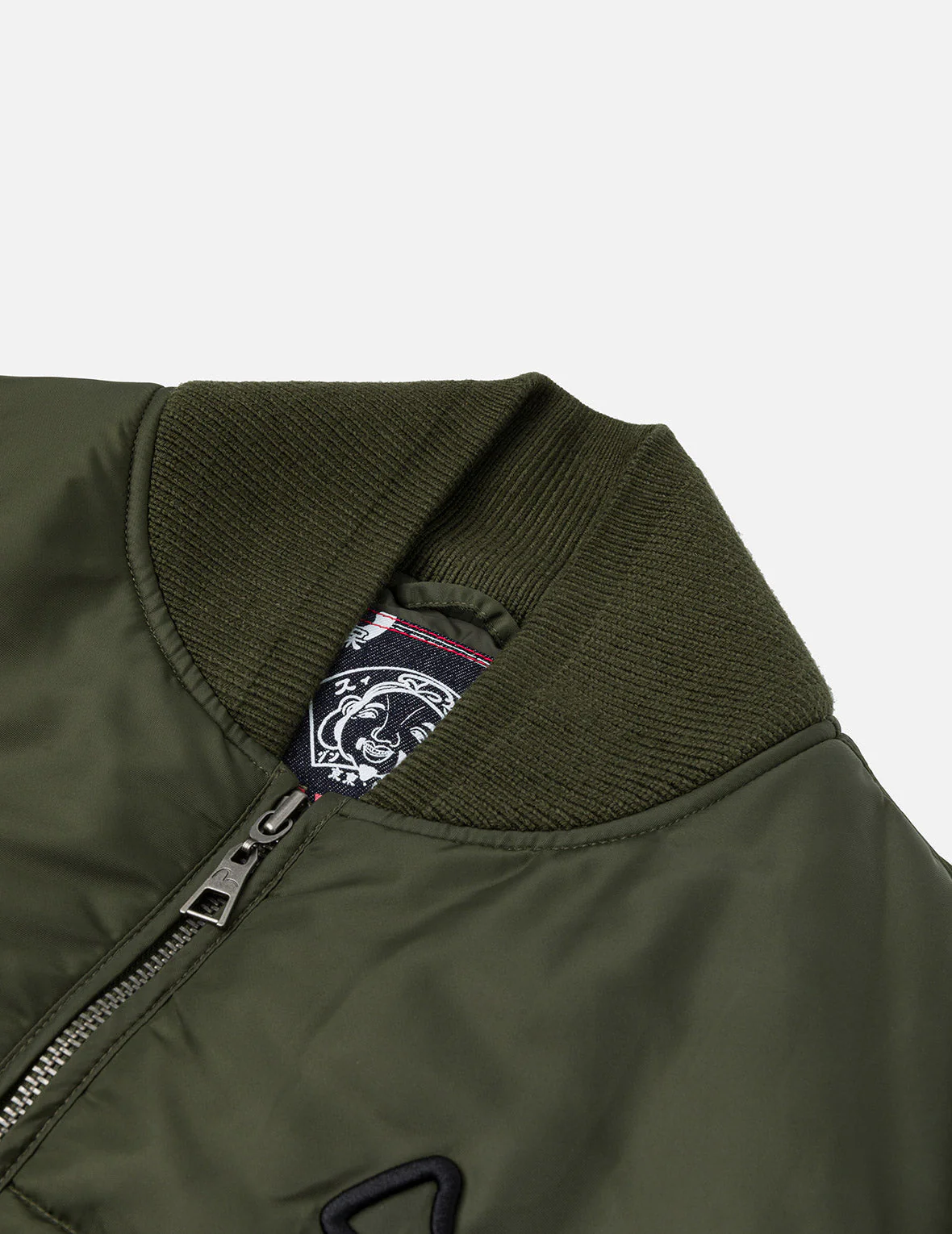 Logo Embroidery Fashion Fit Bomber Jacket - Image 9