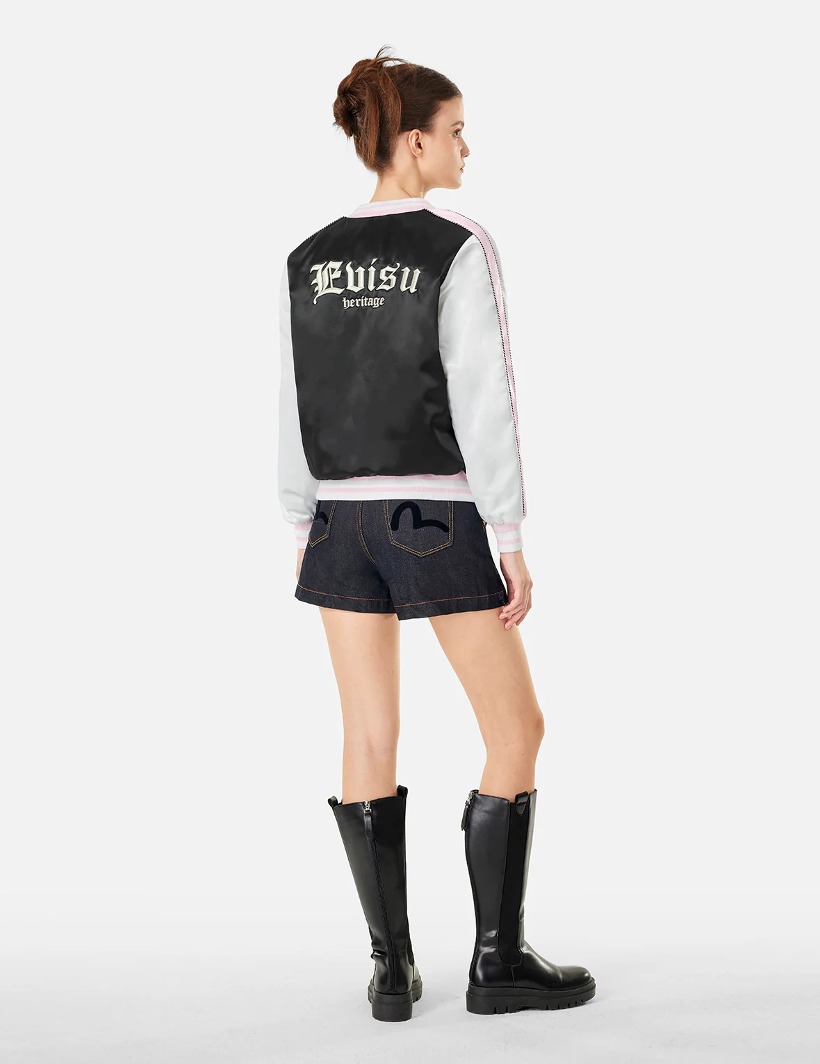 Logo Embroidery Loose Fit Souvenir Jacket - Image 3