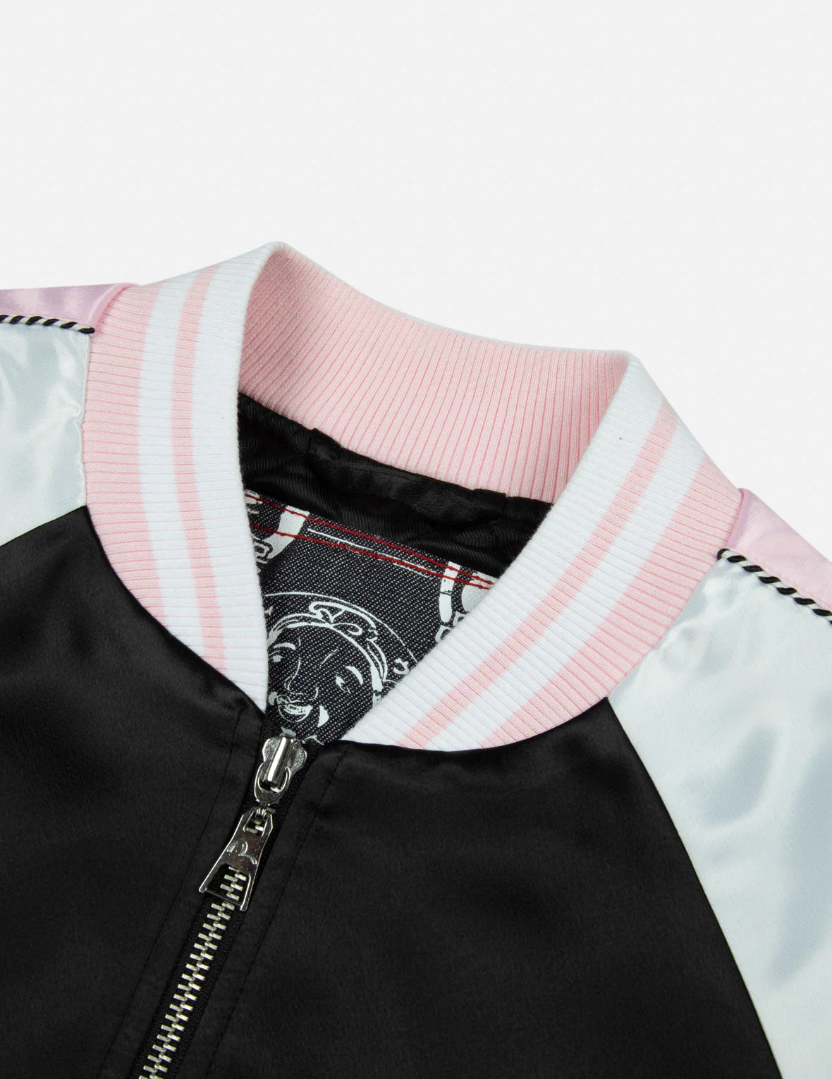 Logo Embroidery Loose Fit Souvenir Jacket - Image 7
