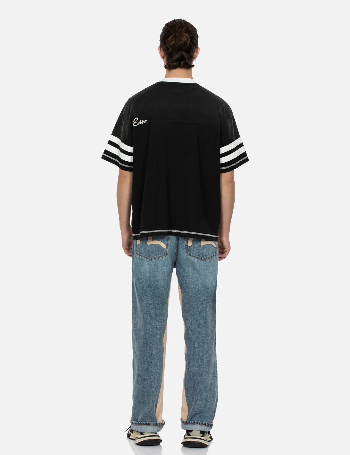 Logo Embroidery Paneling Boxy T-shirt - Image 11