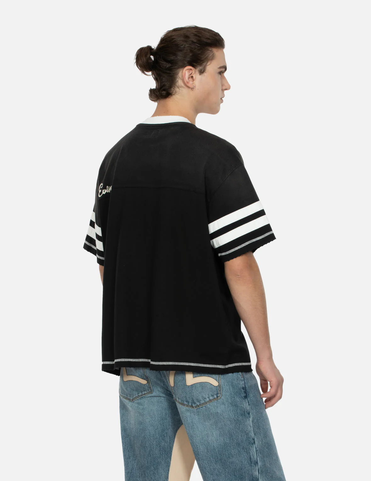 Logo Embroidery Paneling Boxy T-shirt - Image 15