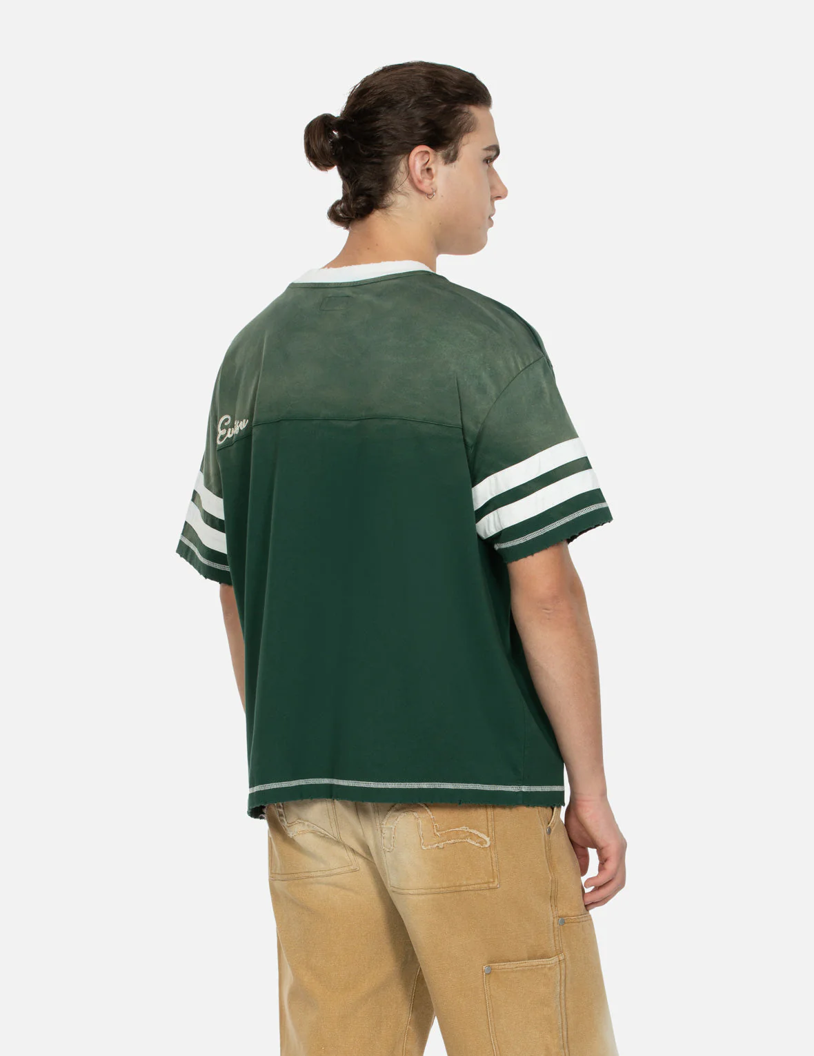 Logo Embroidery Paneling Boxy T-shirt - Image 16