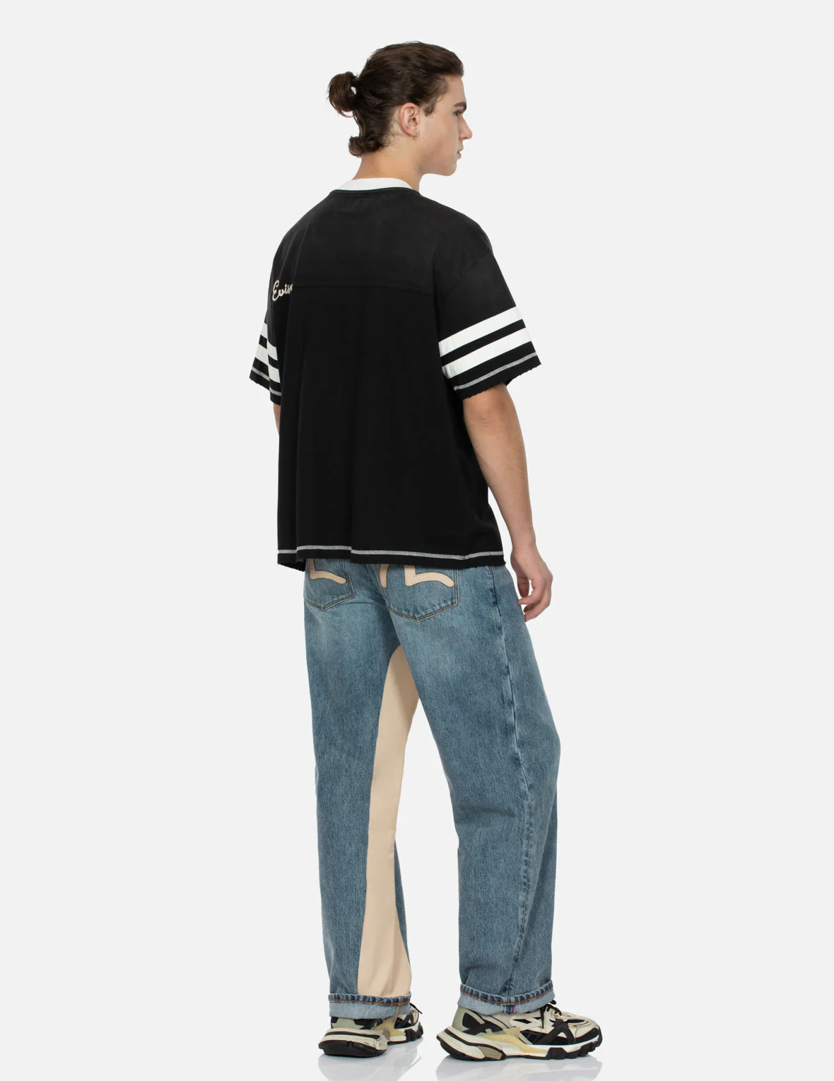 Logo Embroidery Paneling Boxy T-shirt - Image 7