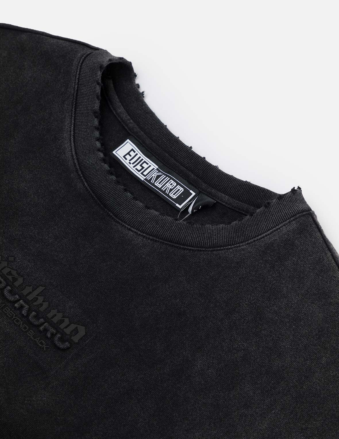 Logo Embroidery Regular Fit Acid-Wash T-Shirt - Image 5
