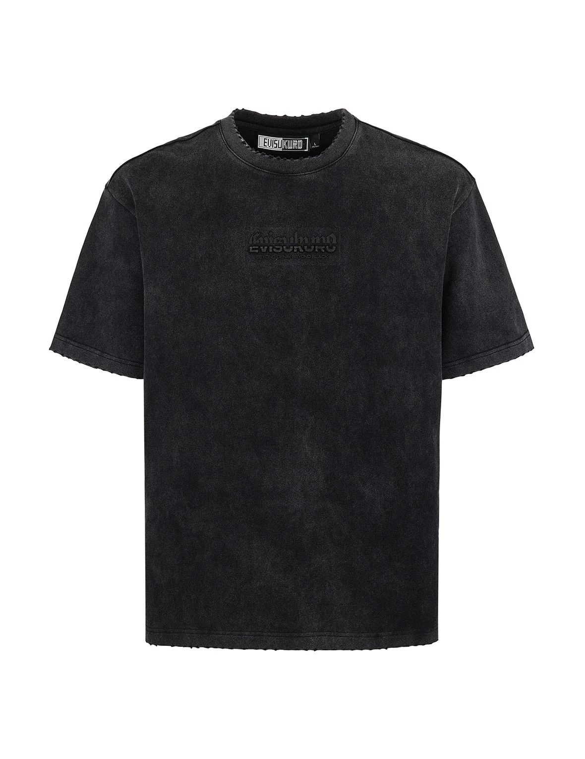 Logo Embroidery Regular Fit Acid-Wash T-Shirt - Image 8