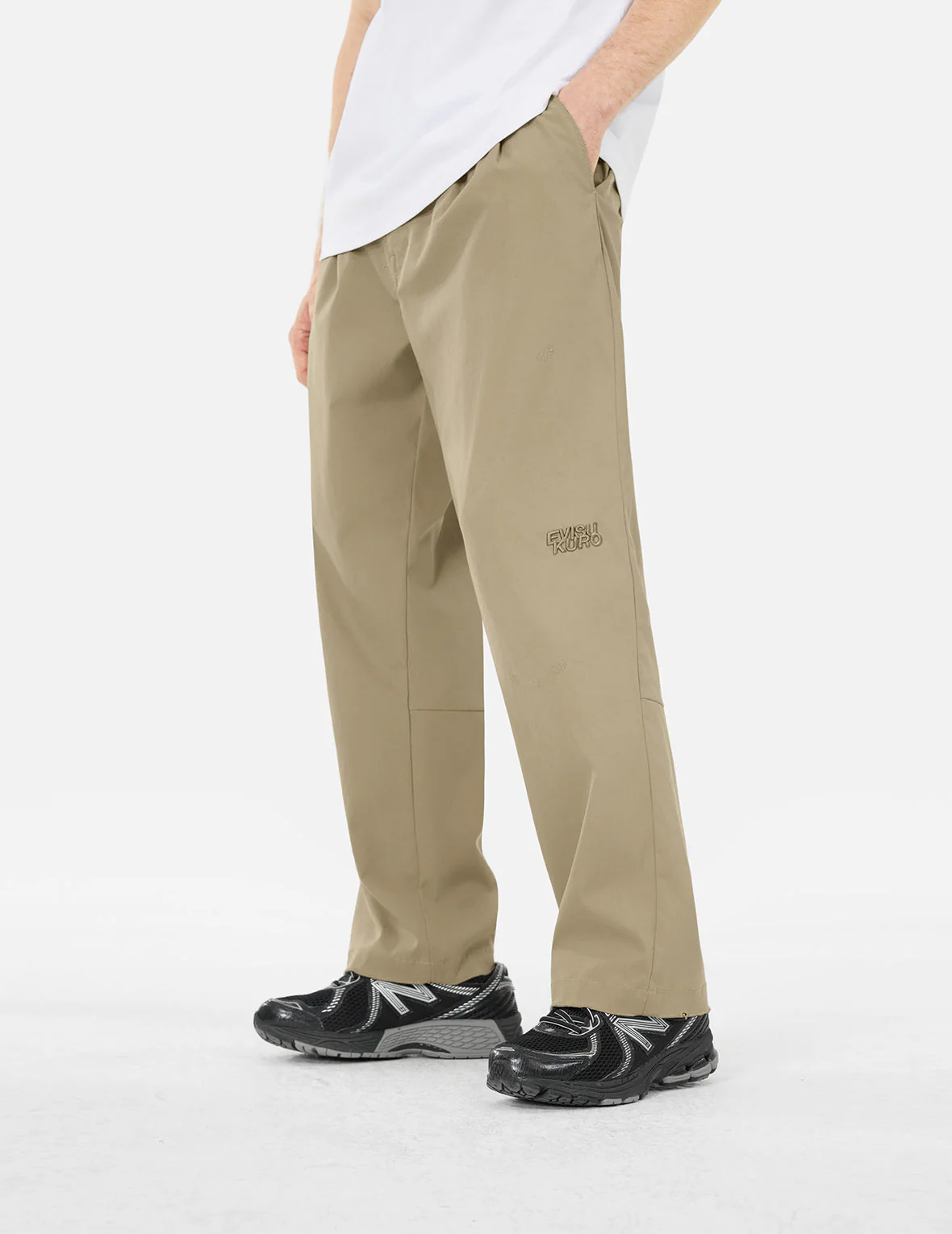 Logo Embroidery Relax Fit Chino Pants - Image 5