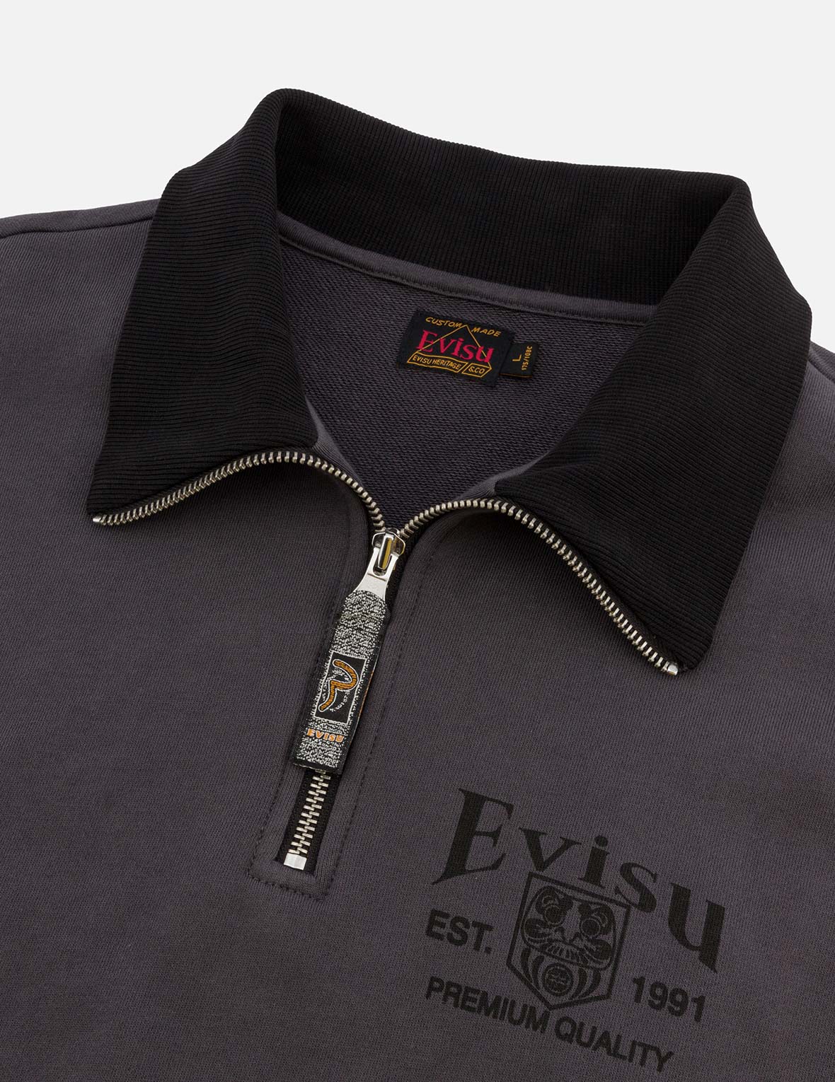 Logo Embroidery Relax Fit Half-Zip Sweatshirt - Image 7