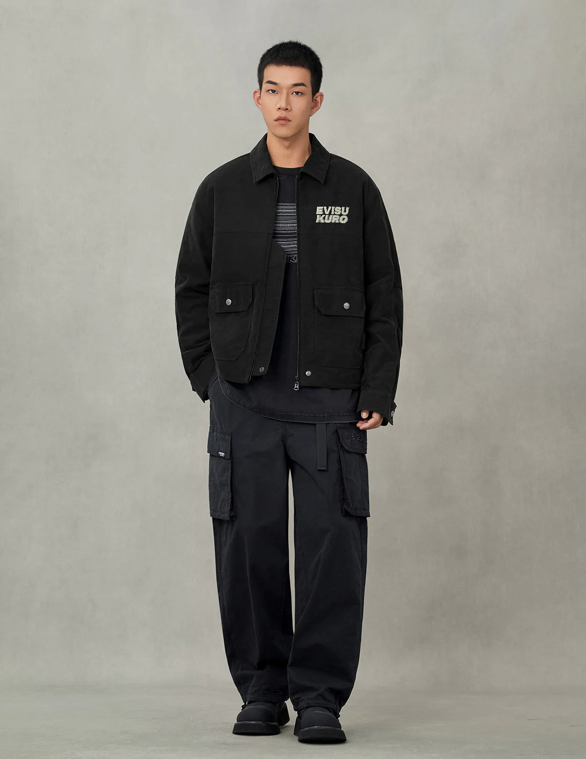 Logo Embroidery Relax Fit Padded Work Jacket - Image 5