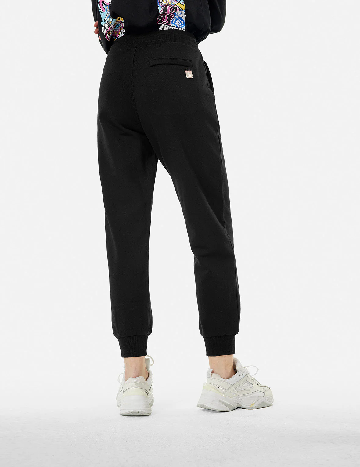 Logo Print and Seagull Embroidery Regular Fit Sweatpants - Image 7