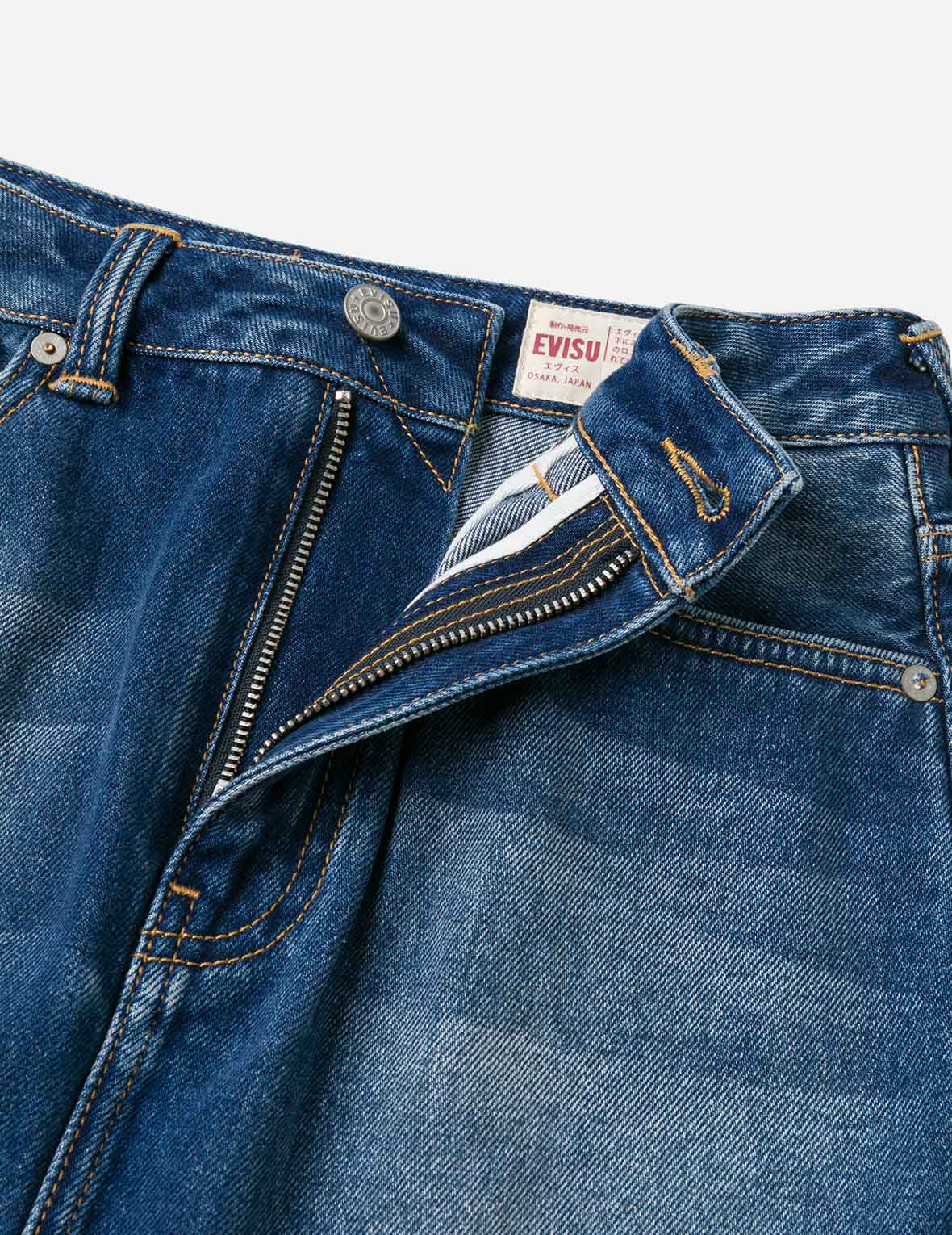 Logo Print Fashion Fit Detachable Denim Skirt - Image 14
