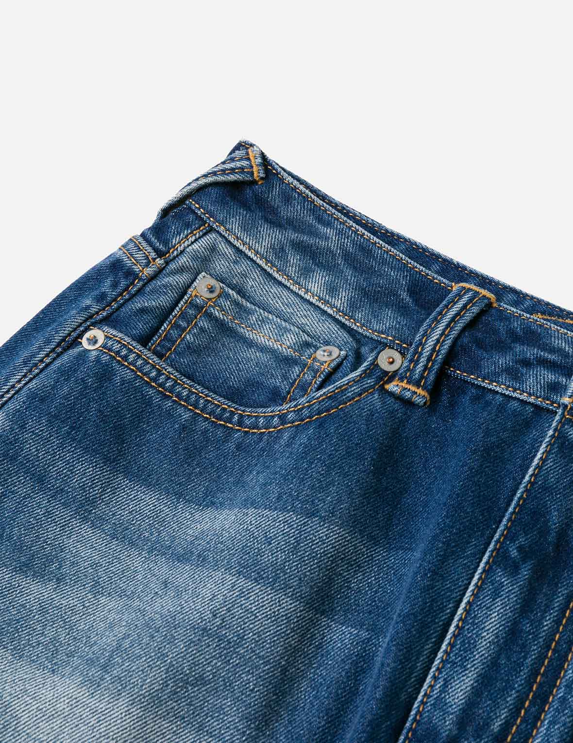 Logo Print Fashion Fit Detachable Denim Skirt - Image 15