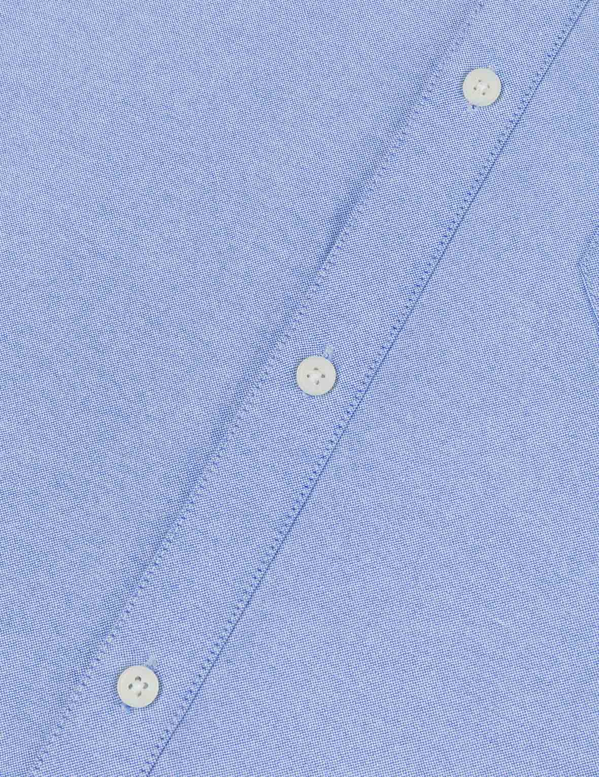 Logo Sashiko and Seagull Print Relax Fit Long-sleeve Shirt - Image 11
