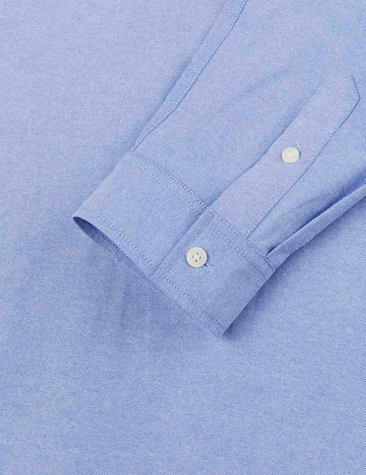 Logo Sashiko and Seagull Print Relax Fit Long-sleeve Shirt - Image 13