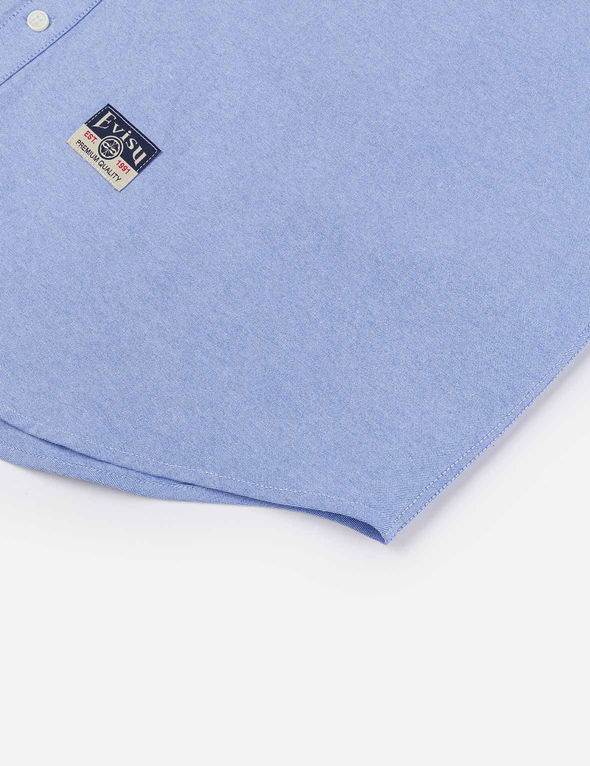 Logo Sashiko and Seagull Print Relax Fit Long-sleeve Shirt - Image 14