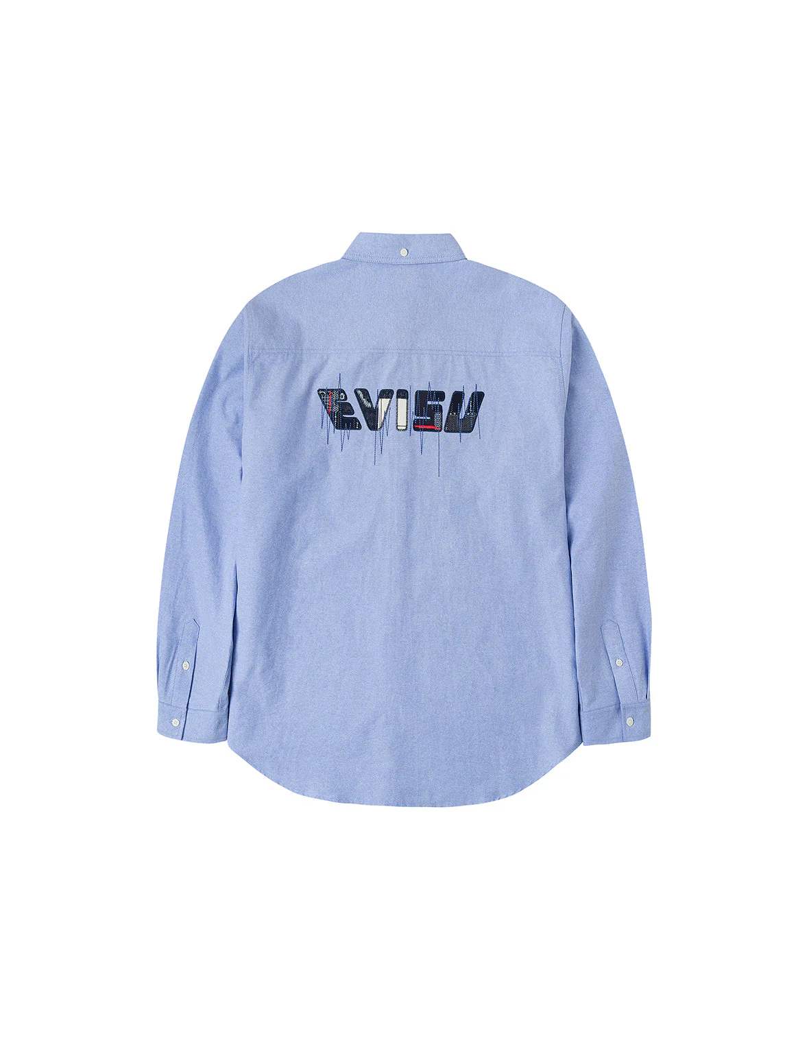 Logo Sashiko and Seagull Print Relax Fit Long-sleeve Shirt - Image 15