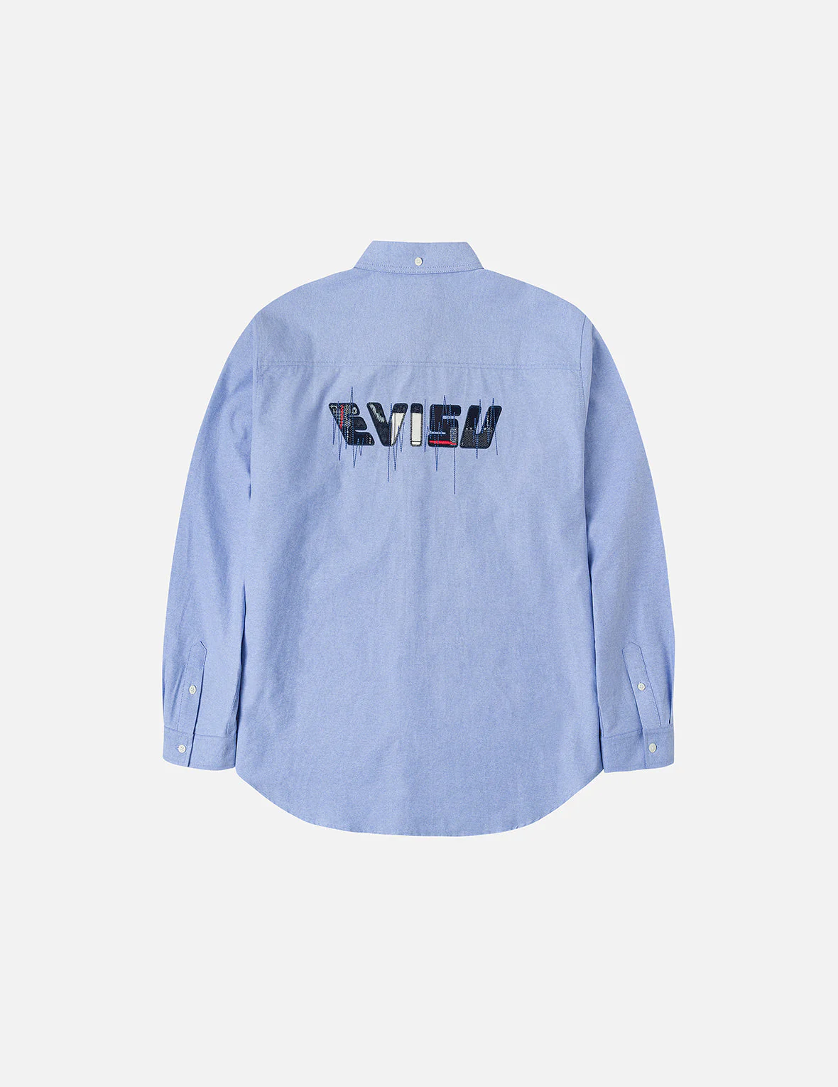 Logo Sashiko and Seagull Print Relax Fit Long-sleeve Shirt - Image 3