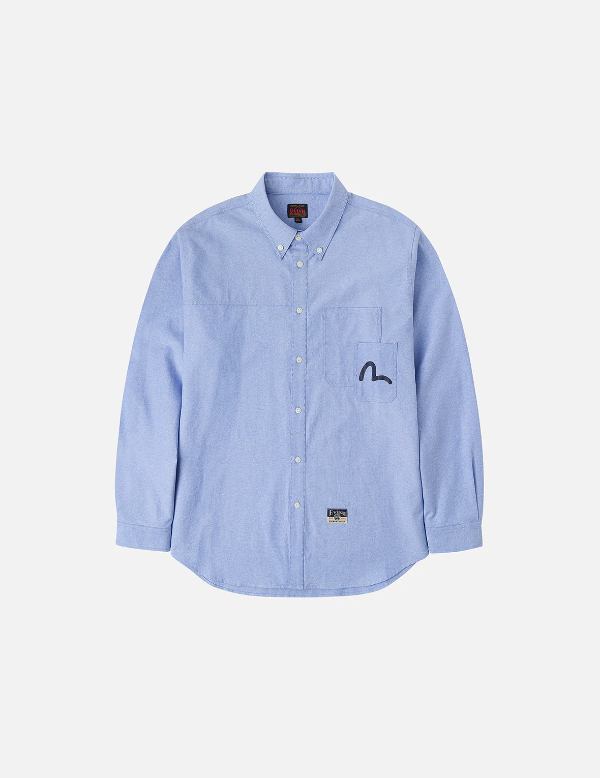 Logo Sashiko and Seagull Print Relax Fit Long-sleeve Shirt - Image 4