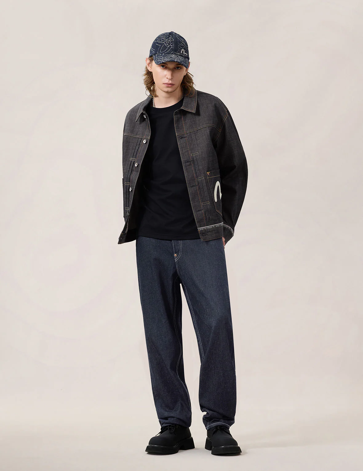 Logo Seagull Embroidery Denim Jacket - Image 7