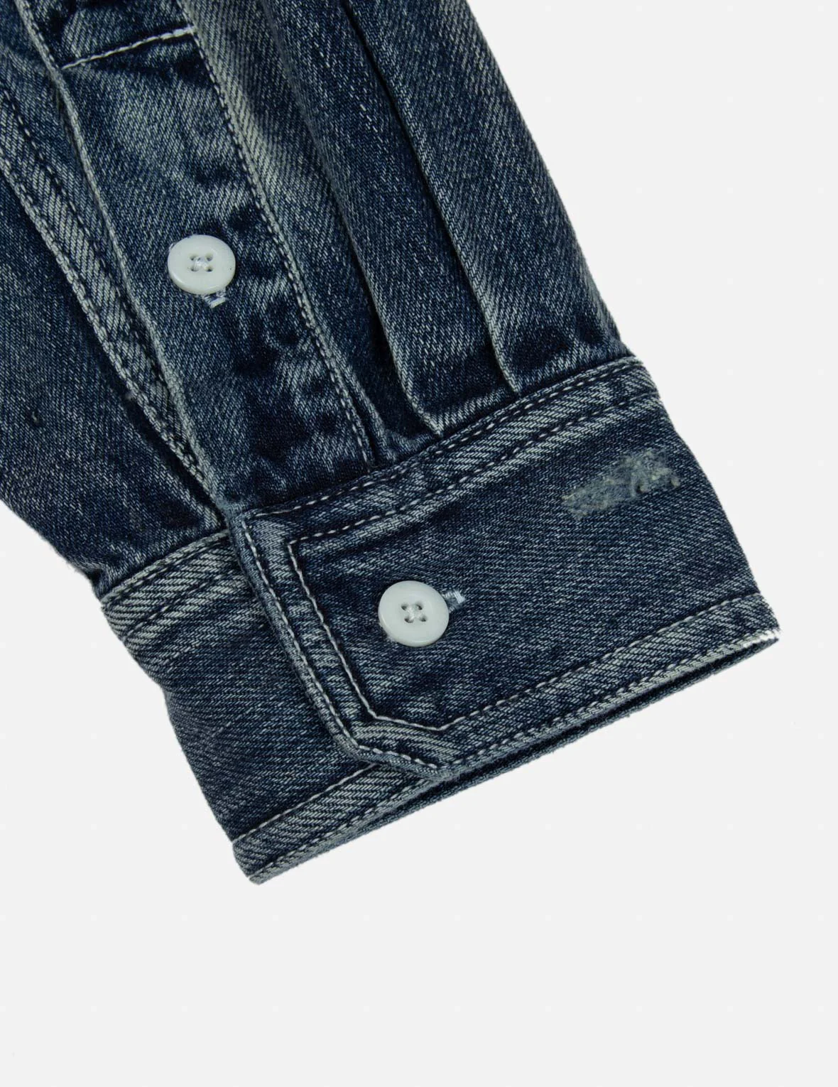 Lucky Slot Machine and Daruma Print Relax Fit Denim Shirt - Image 8