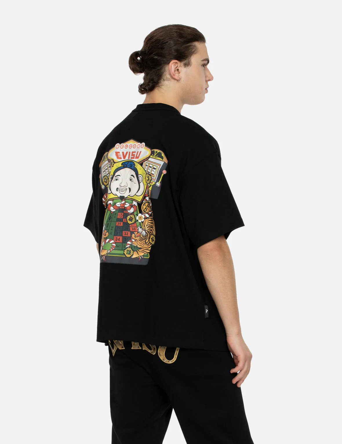 Lucky Slot Machine Print Loose Fit T-shirt - Image 13