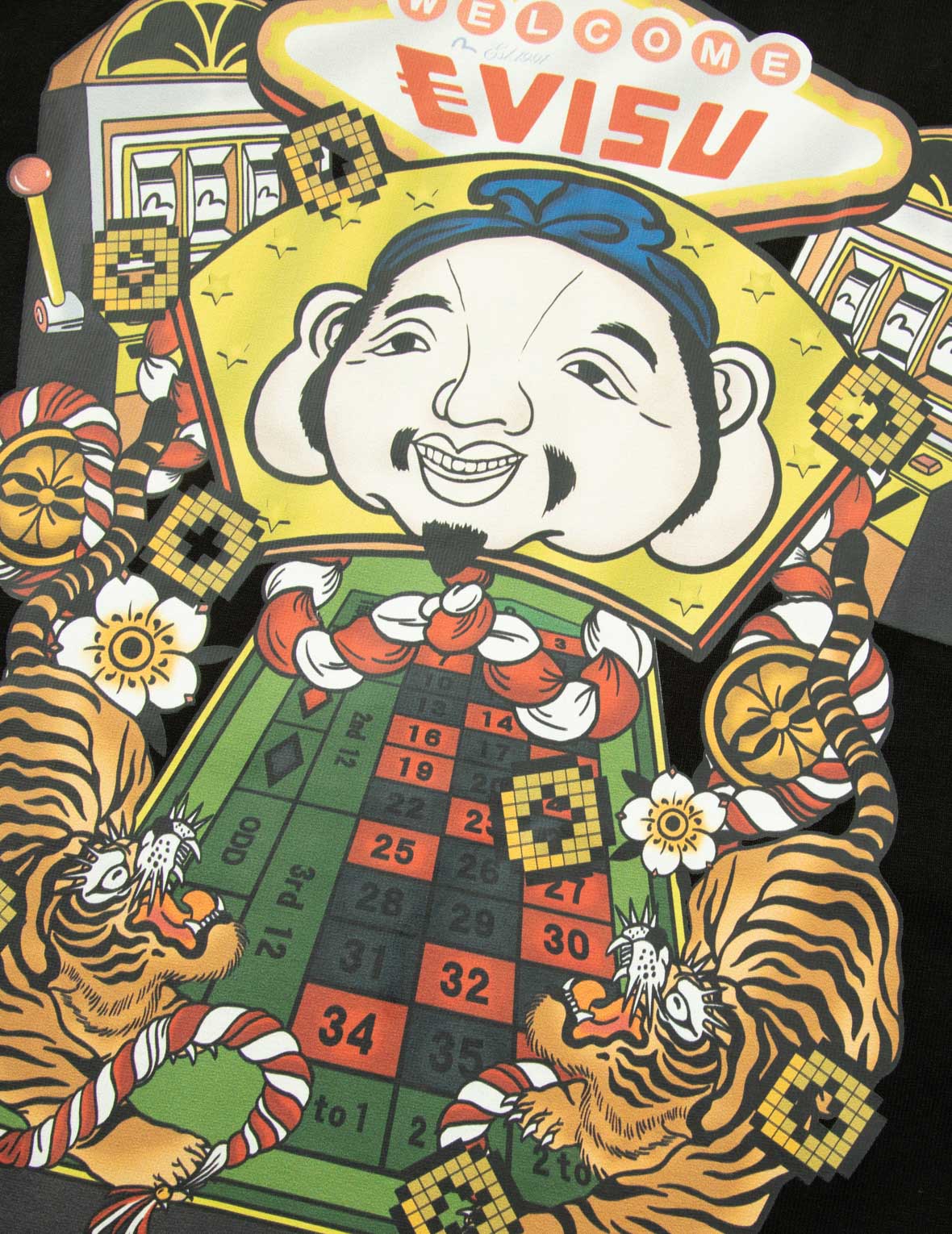 Lucky Slot Machine Print Loose Fit T-shirt - Image 23