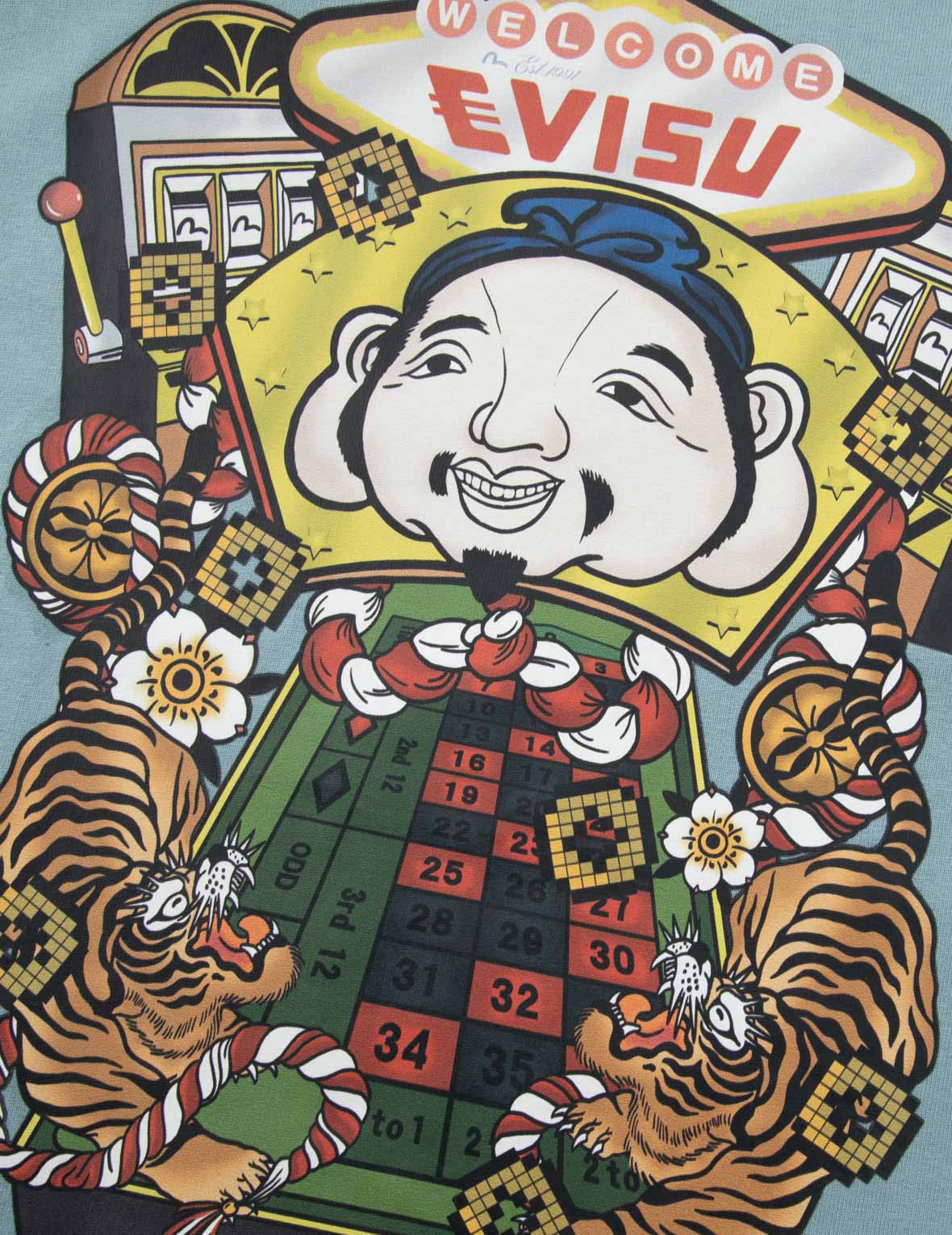 Lucky Slot Machine Print Loose Fit T-shirt - Image 26
