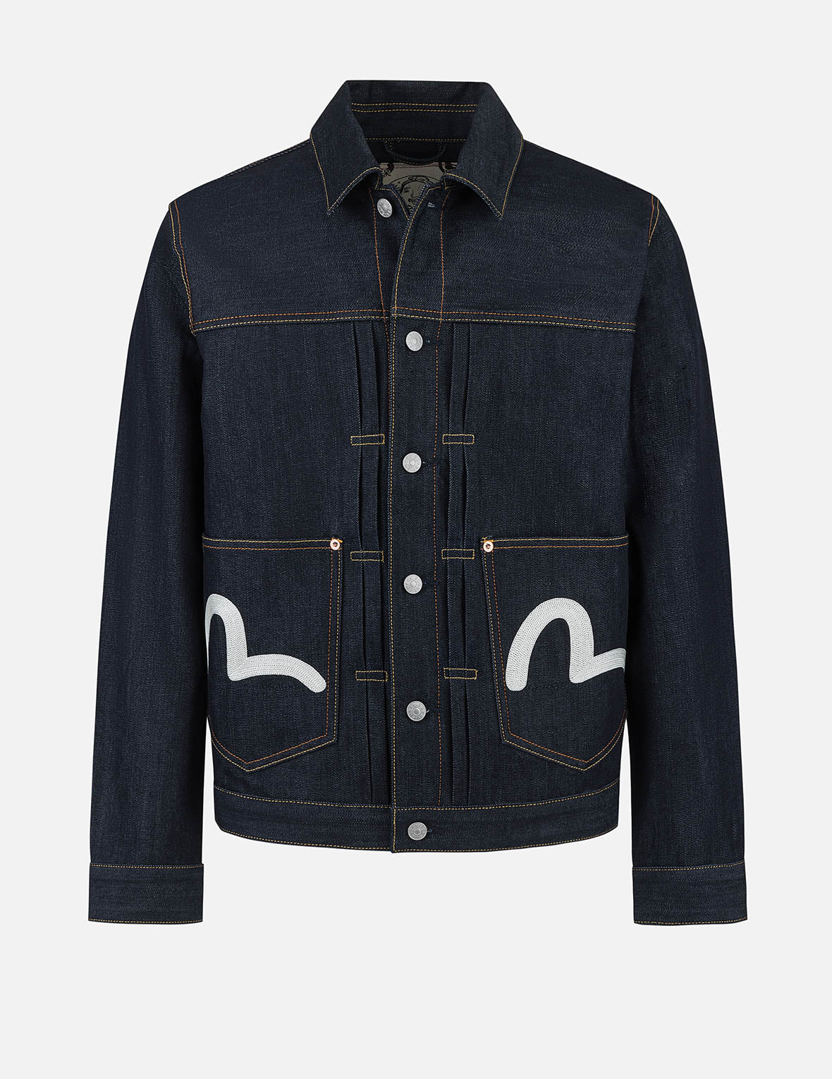 Map Appliqué Embroidery Regular Fit Denim Jacket - Image 2