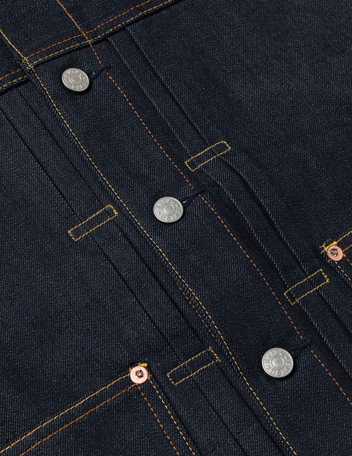 Map Appliqué Embroidery Regular Fit Denim Jacket - Image 6