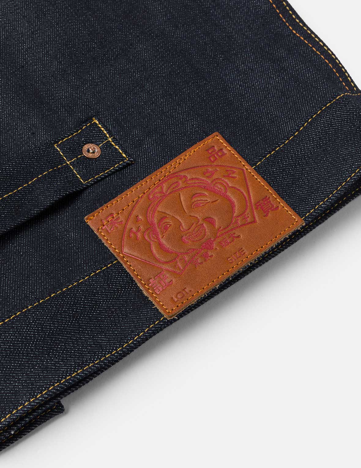 Map Appliqué Embroidery Regular Fit Denim Jacket - Image 8