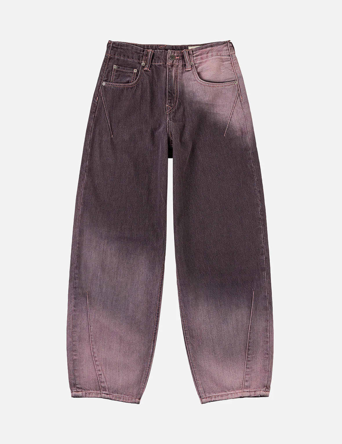 Two-tone Balloon Fit Jeans - Image 4
